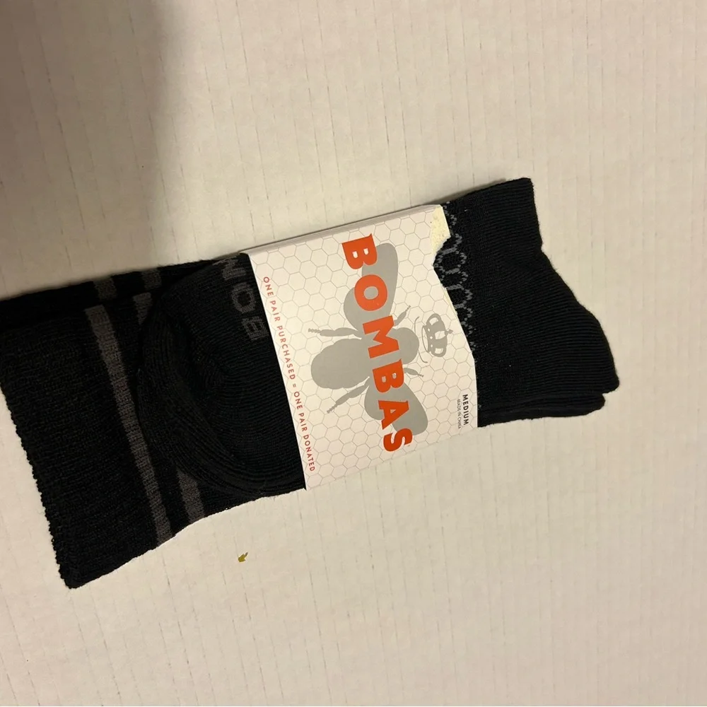 Bombas Black Socks. Medium. Women’s. NWT! New! 2 pairs of socks! BOGO! - Picture 4 of 14